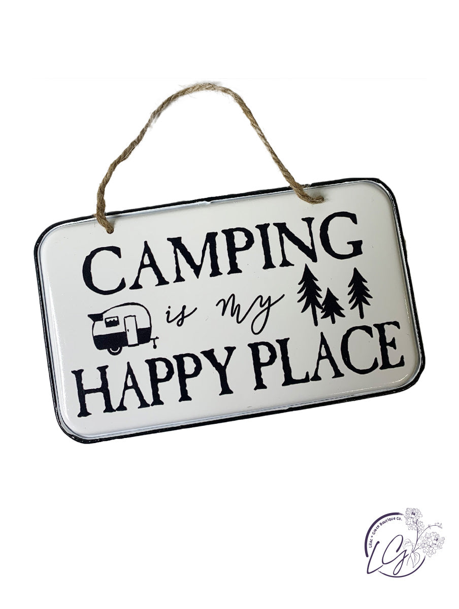 METAL CAMPER WALL SIGN