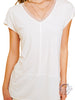 Perfect Day Basic Mesh V-Neck Tee