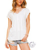 Perfect Day Basic Mesh V-Neck Tee