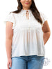 Curvy A Simple Love Tiered Blouse