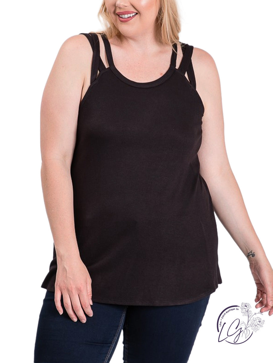Curvy Sleeveless Tank Top