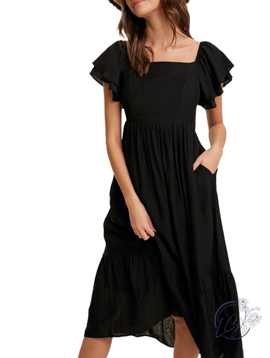 Sunday Brunch Maxi Dress Black / Medium Sunday Brunch Maxi Dress Black / Medium