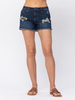 Curvy Luna High-Rise Camo Patch Shorts by Judy Blue