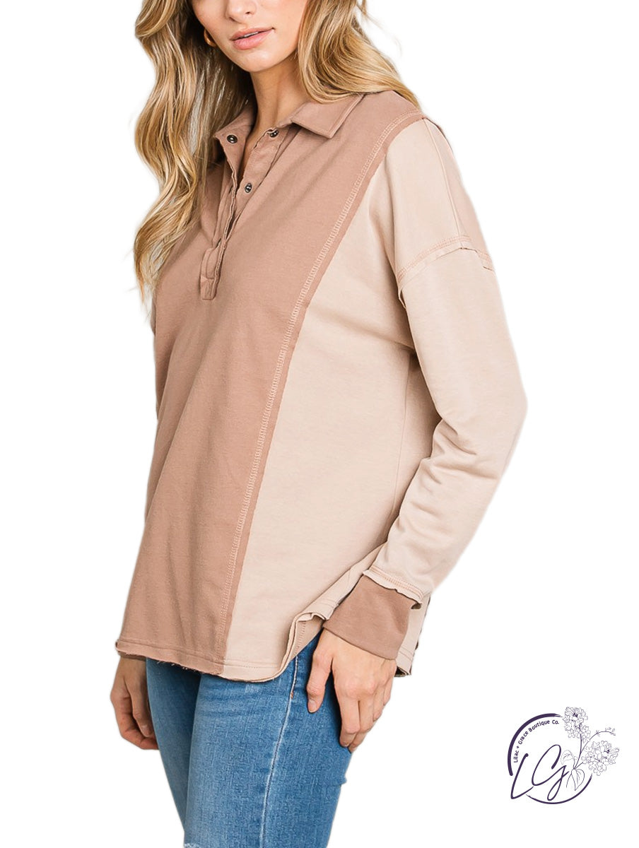 Classic Charm Button Pullover