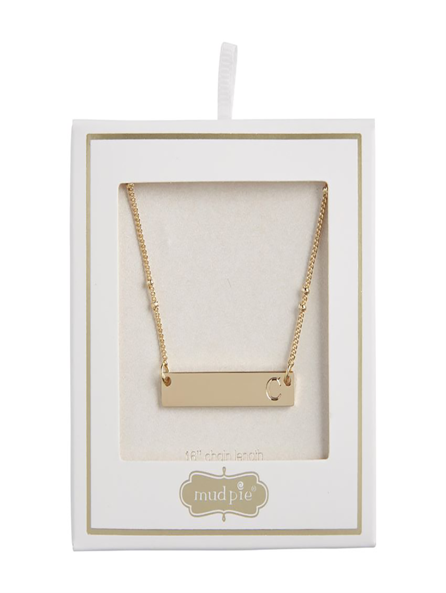 Initial Bar Necklace