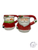 Red Sweater Santa & Snowman Mug