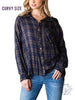 Curvy Enough Talk Oversized Flannel