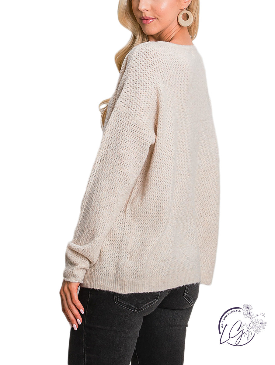 Heavy Hearts Knit Sweater