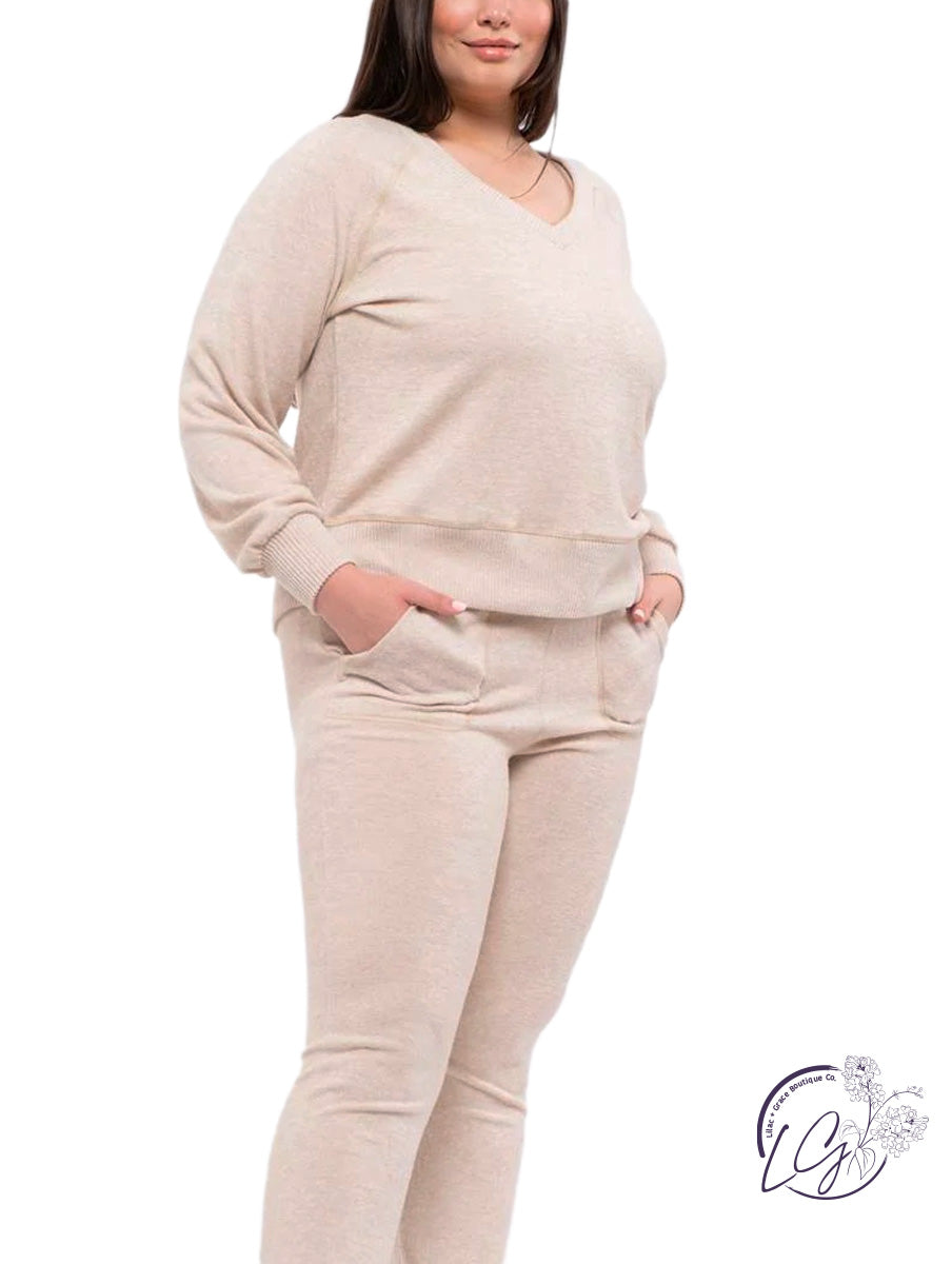 Curvy Keep Me Warm Lounge Long Sleeve