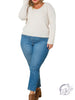 Curvy Hold My Hand Ribbed Sweater