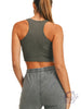 Ribbed Seamless Hybrid Cropped Tank Top