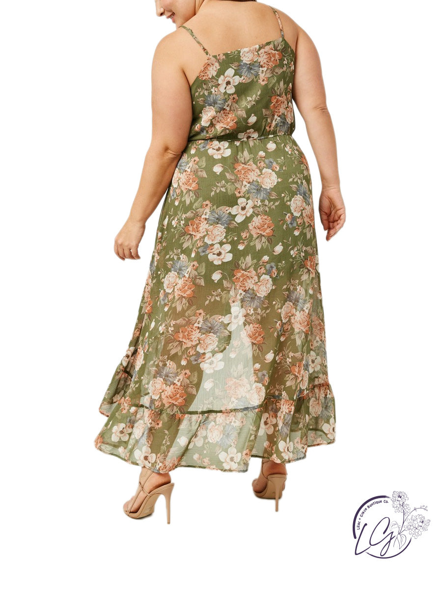 Curvy Ruffle Radiance High-Low Dress