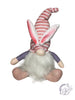 Easter Stripes Gnome Sitter W/Led