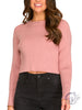 Hold The Flame Ribbed Cropped Sweater