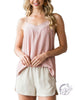 Under The Sun Cami with Sheer Panels