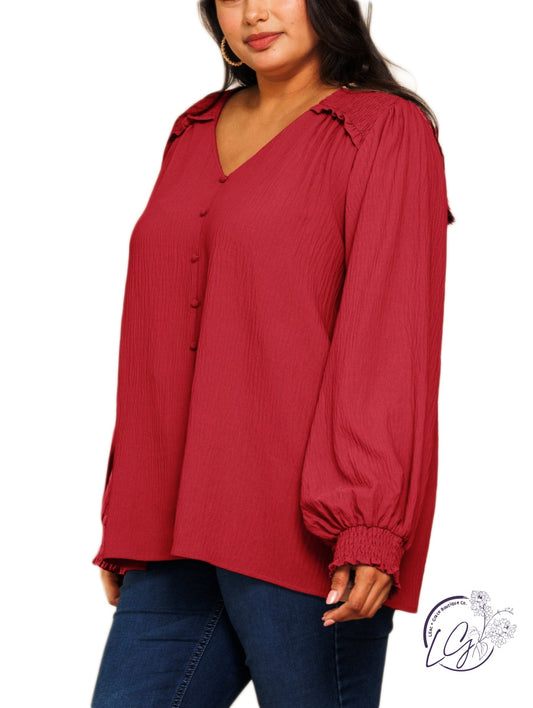 Curvy Lost It Blouse