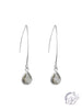 Glass Crystal V Hook Earring