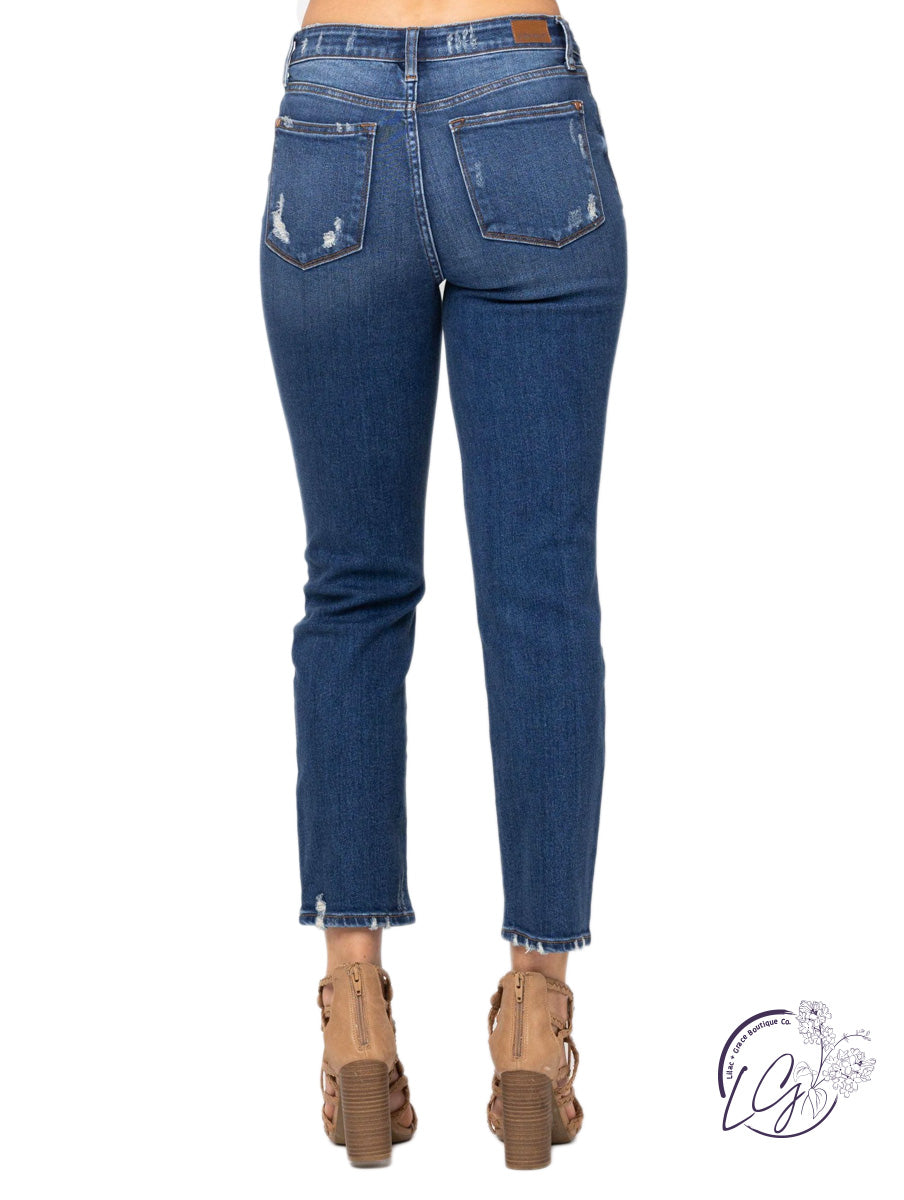 Summer High-Rise Front Yoke Slim by Judy Blue