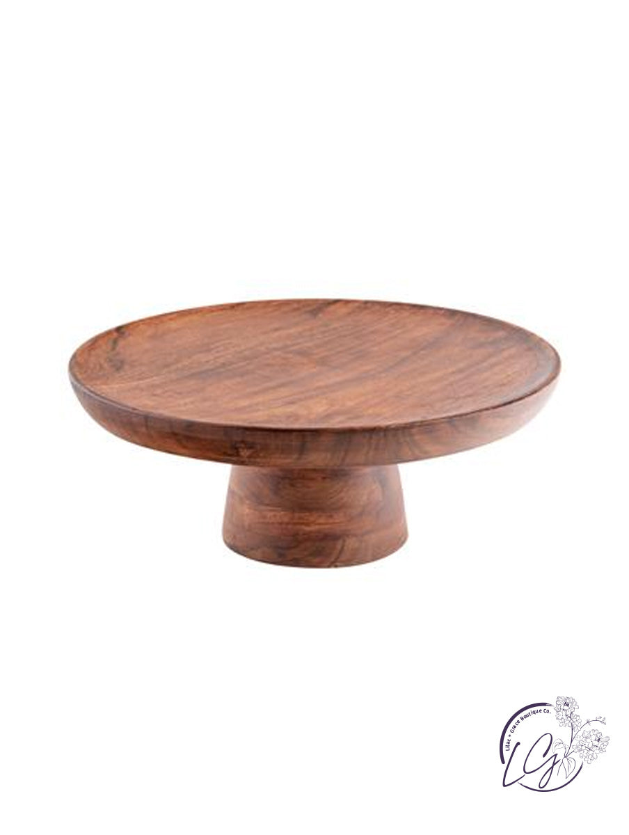 Sierra Wood Cake Stand