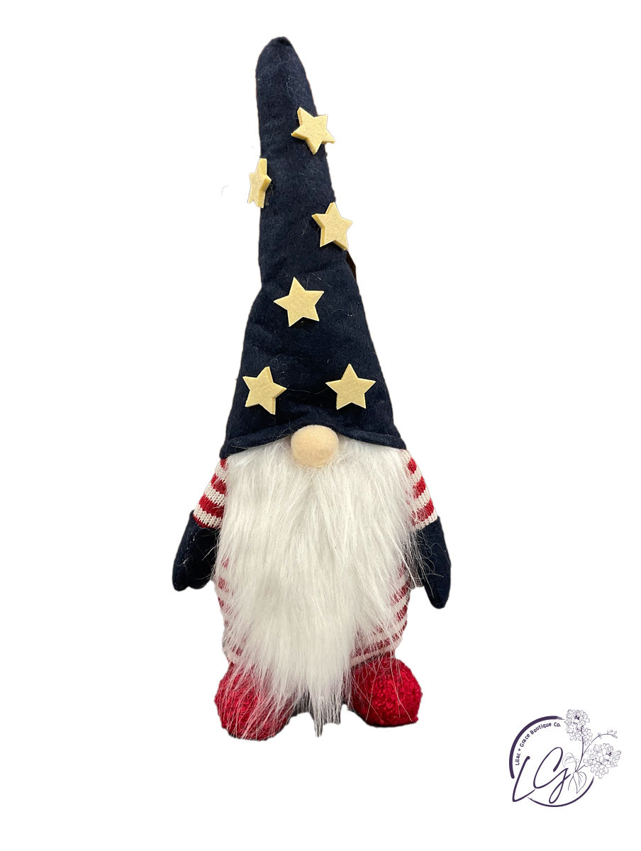 STARS AND STRIPES GNOME SITTER