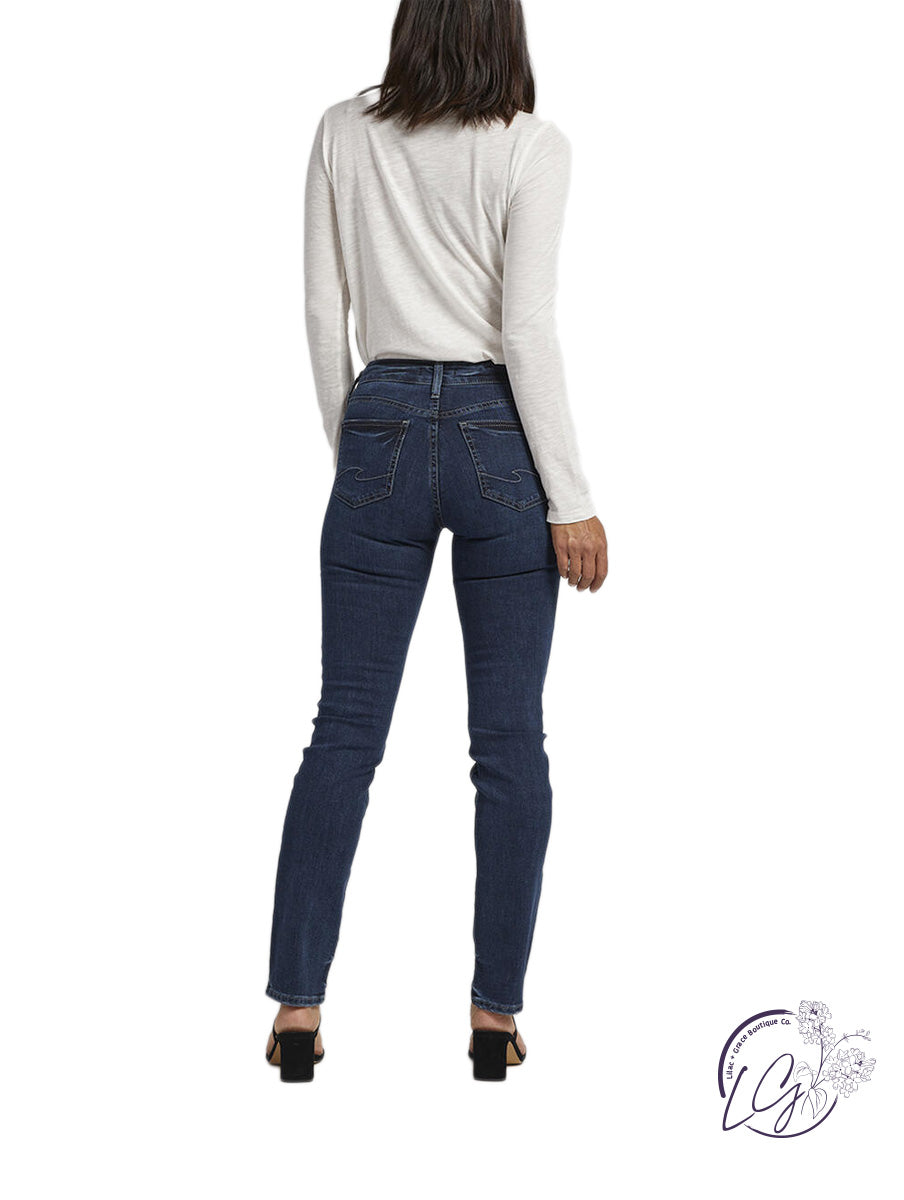 Suki 2 Mid-Rise Straight by Silver Jeans