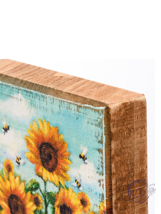Block Sign - Sunflowers