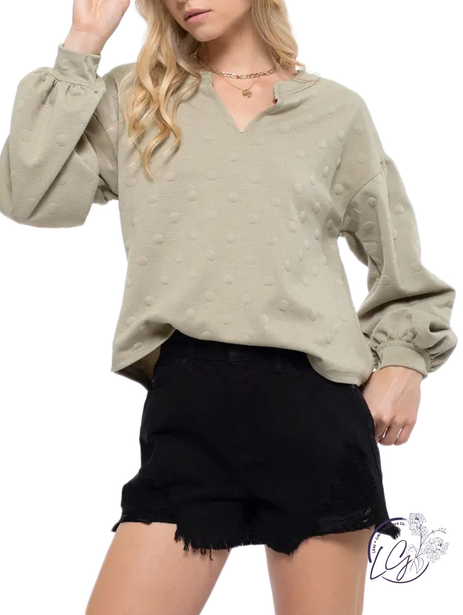 Swiss Dot Sweatshirt