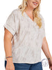 Curvy Smiling Dolman Sleeve Top