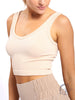 Ribbed Seamless Cropped Tank Top