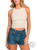 Rare Life Cropped Halter Knit Tank