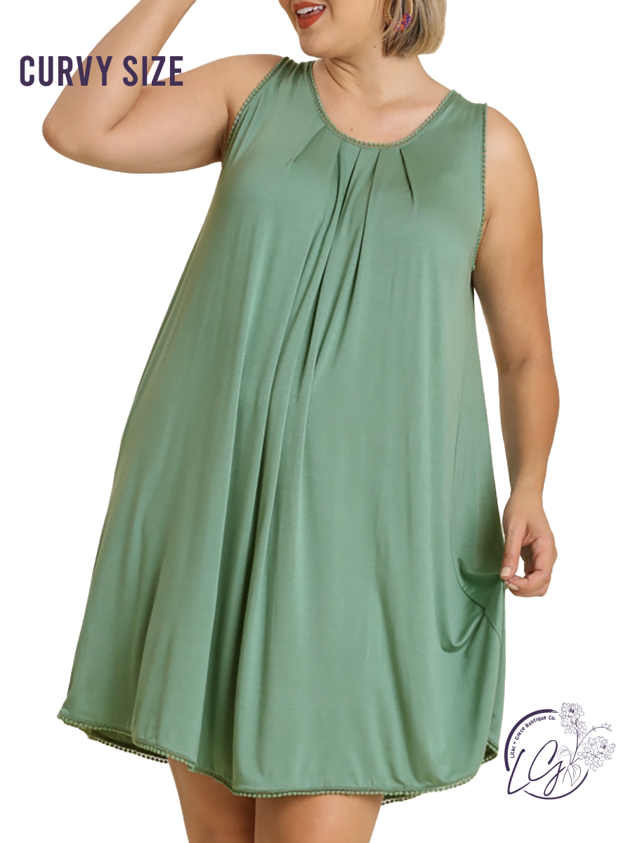 Curvy Cali Nights Sleeveless Dress