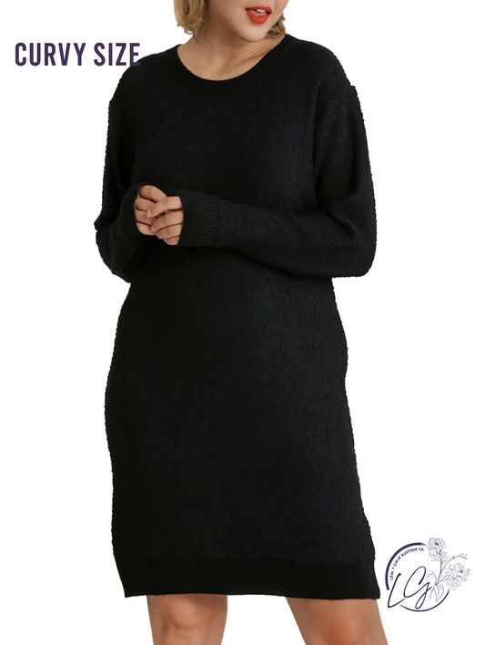 Curvy Dinner Plans Sweater Dress