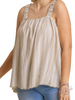 Curvy Bringing It Out Ruffle Tank Top