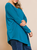 Curvy Daylight Hours Asymmetrical Long Sleeve