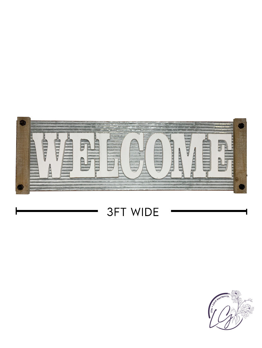 Ripple Welcome Wall Plaque