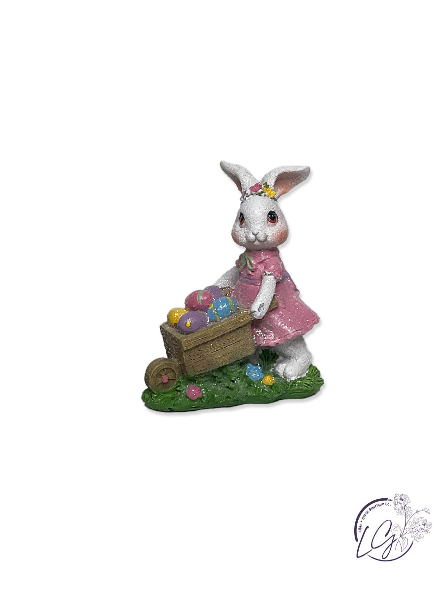 Bunny Egg Wheelbarrow tabletop