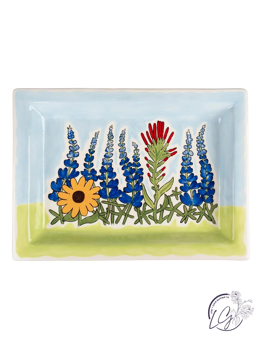 Wildflower Bluebonnet Tray