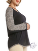 Curvy Leopard Is Calling Waffle Knit Long Sleeve