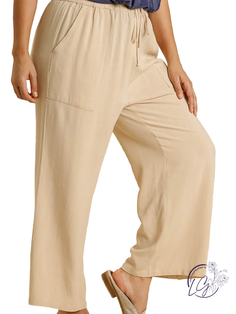 Curvy Beautiful People Linen Pants