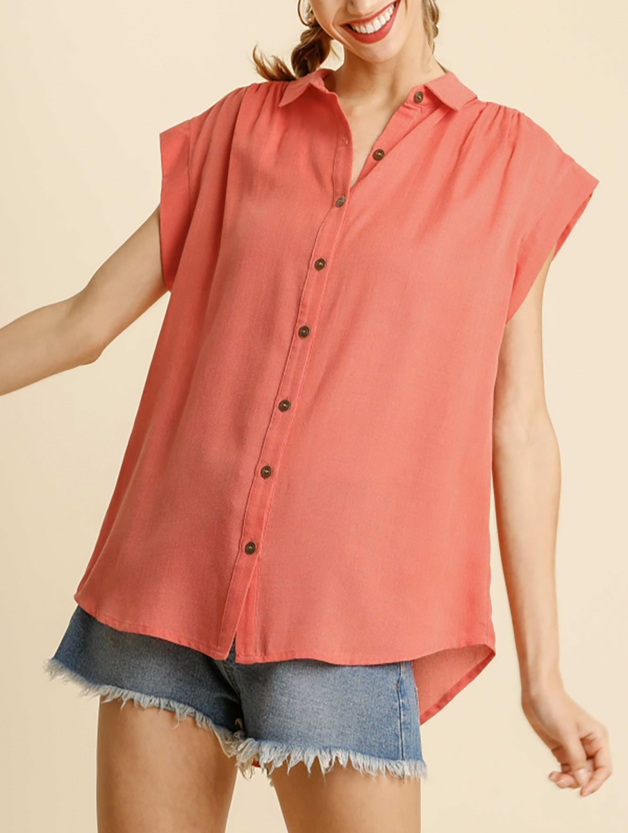 Find Your Way Button Down Top